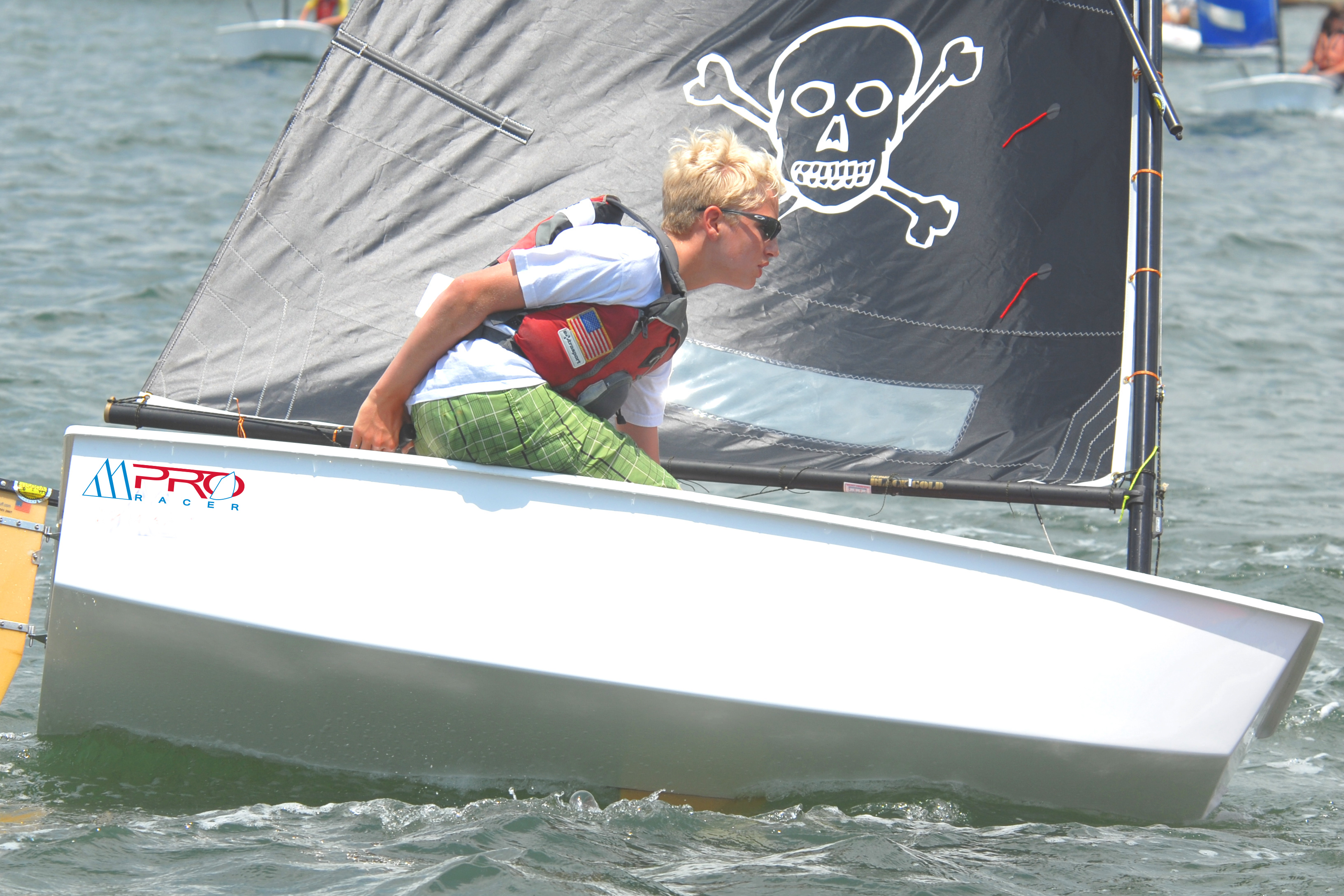 opti sailboat racing