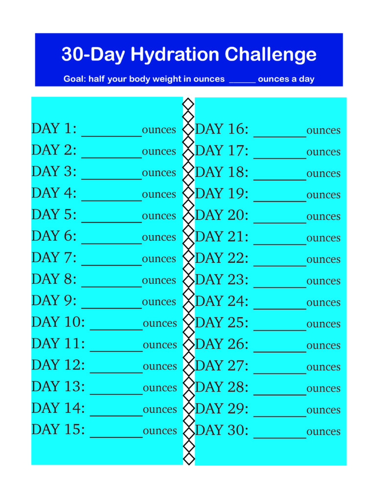 30-Day Hydration Challenge - Sail1Design