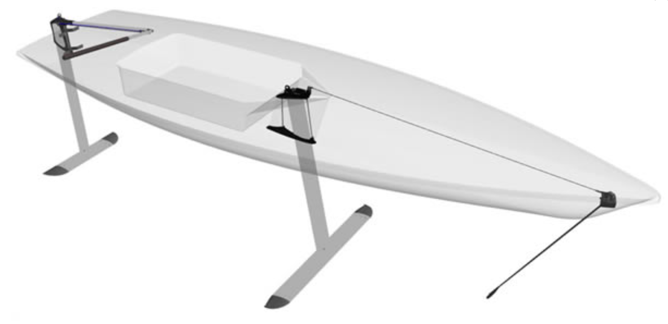 hydrofoil laser sailboat