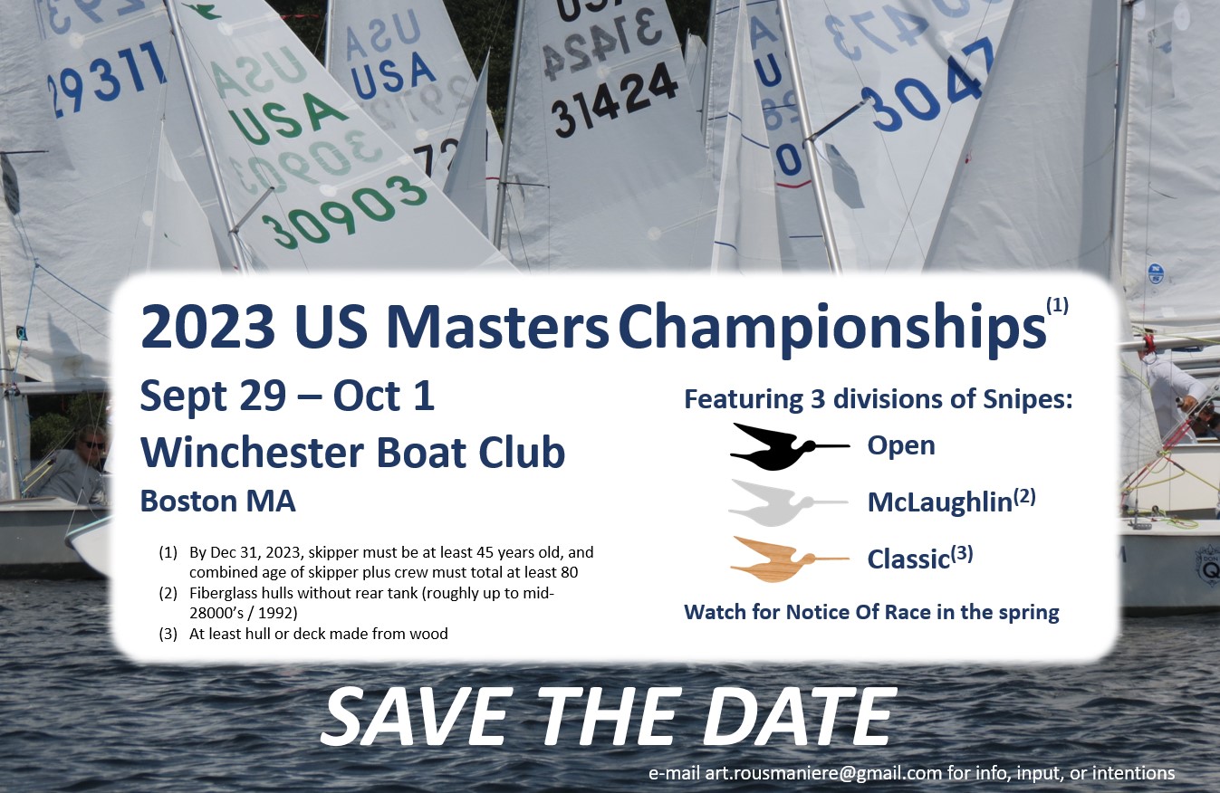 Snipe 2023 US Masters National Championships @ Winchester Boat Club | Winchester | Massachusetts | United States